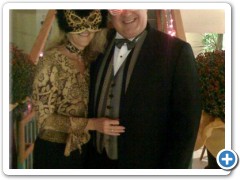 Kevin and Mindy Ambler at the first Carrollwood Cultural Center Masquerade Ball