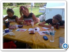 Great Day of Crafts and fun at the Ambler tent at Kids Day at the Village
